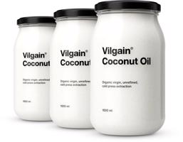 Vilgain Kokosový olej BIO –  3× 1 000 ml