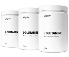 Vilgain L-Glutamín –  3× bez príchute 500 g
