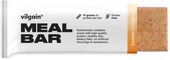 Vilgain Meal Bar –  12× Kešu a škorica 50 g