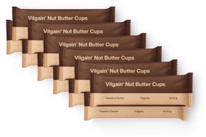 Vilgain Nut Butter Cups BIO –  12× lieskovorieškové maslo 39 g (3 x 13 g)