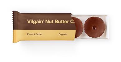 Vilgain Nut Butter Cups BIO – arašidové maslo 39 g (3 x 13 g)