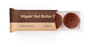 Vilgain Nut Butter Cups BIO – lieskovorieškové maslo 39 g (3 x 13 g)