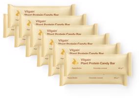 Vilgain Plant Protein Candy Bar –  15× arašidové maslo 45 g