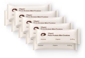 Vilgain Plant Protein Mini Cookies BIO –  10× kokos 50 g (2 x 25 g)
