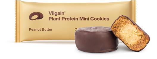 Vilgain Plant Protein Mini Cookies BIO – arašidové maslo 50 g (2 x 25 g)