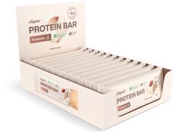 Vilgain Prebiotic Protein Bar –  12× White Nougat 55 g