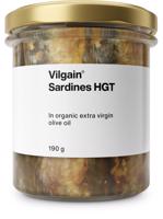 Vilgain Sardinky v bio extra panenskom olivovom oleji – 190 g