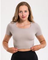 Vilgain Seamless Ribbed Crop Tee – S/M shell