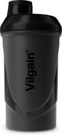 Vilgain Shaker – dymovo čierna/čierna 600 ml