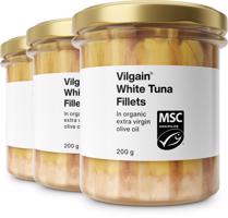 Vilgain Tuniak biely filety v bio extra panenskom olivovom oleji –  3× 200 g